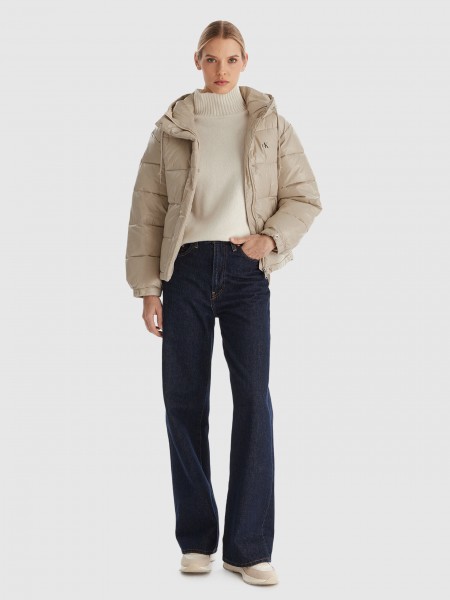 Chaqueta Mujer Crema Calvin Klein