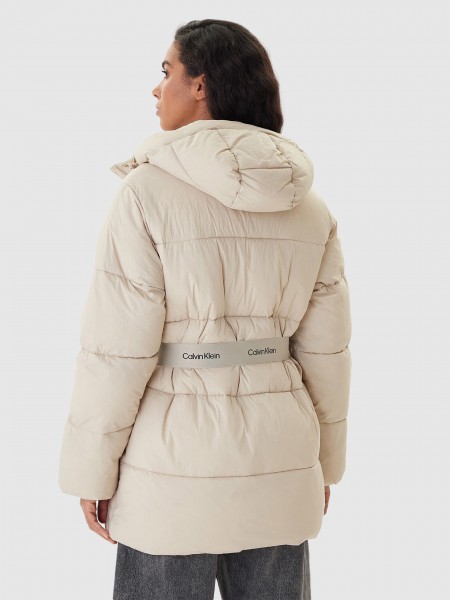 Chaqueta Mujer Crema Calvin Klein