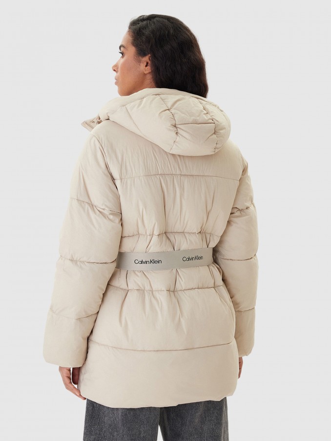 Chaqueta Mujer Crema Calvin Klein