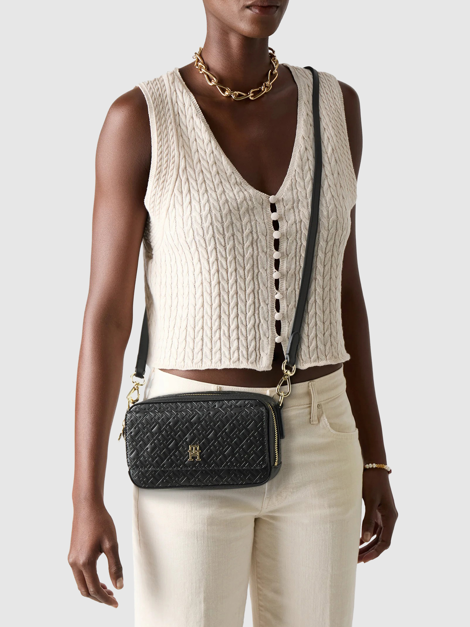 Bolsos de Hombro Mujer Negro Tommy Jeans