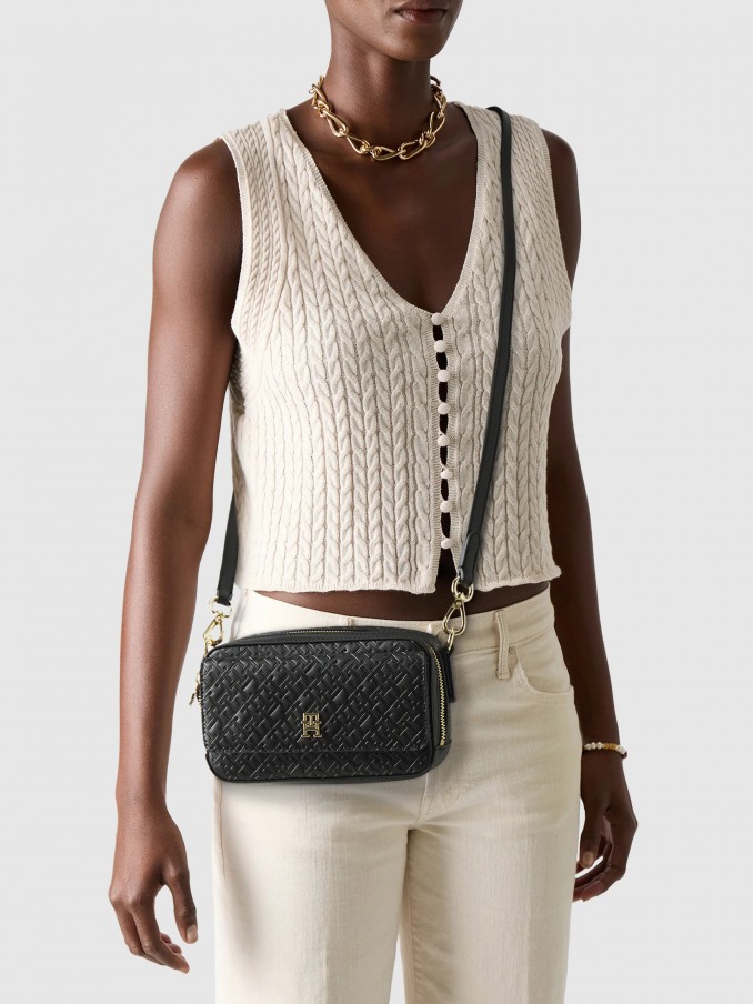 Bolsos de Hombro Mujer Negro Tommy Jeans