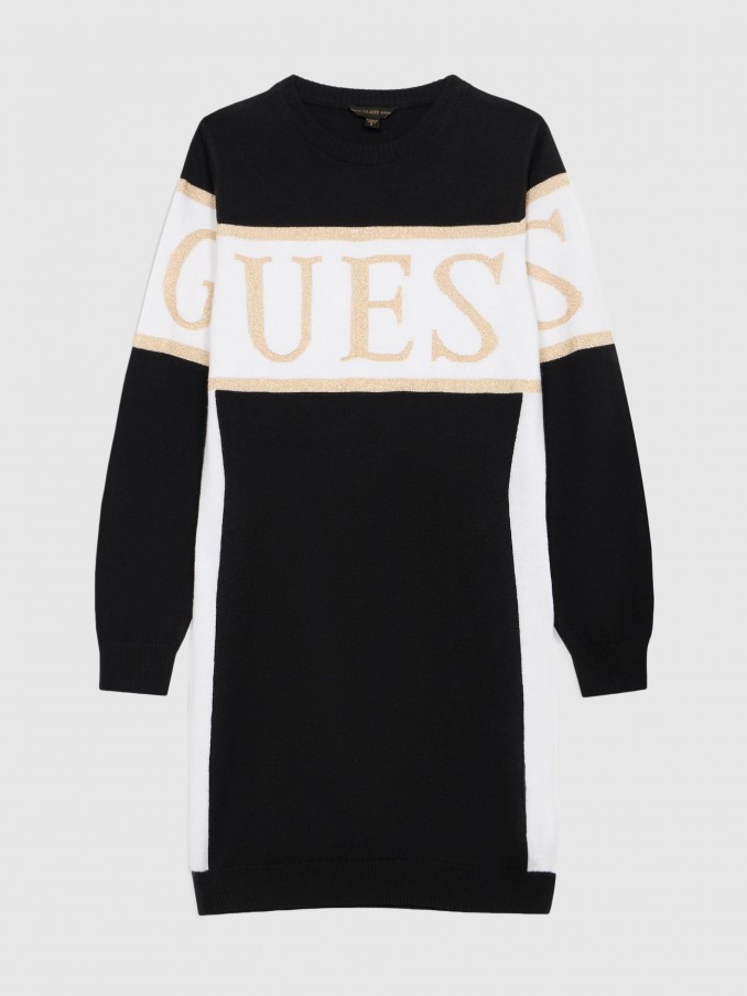 Vestido Ni�a Negro Guess