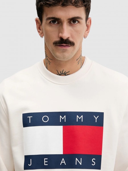 Jumper Man Cream Tommy Jeans