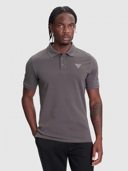 Polo Shirt Man Grey Guess Underwear