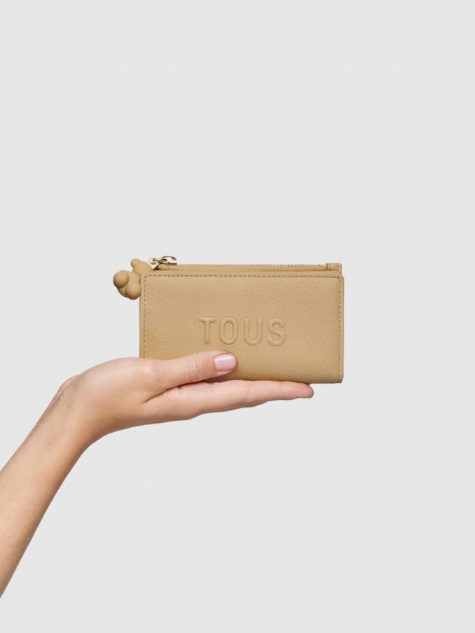 Billetera Mujer Beige Tous