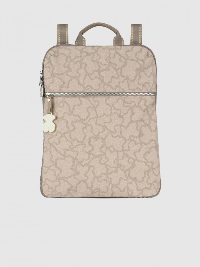 Backpack Woman Beige Tous