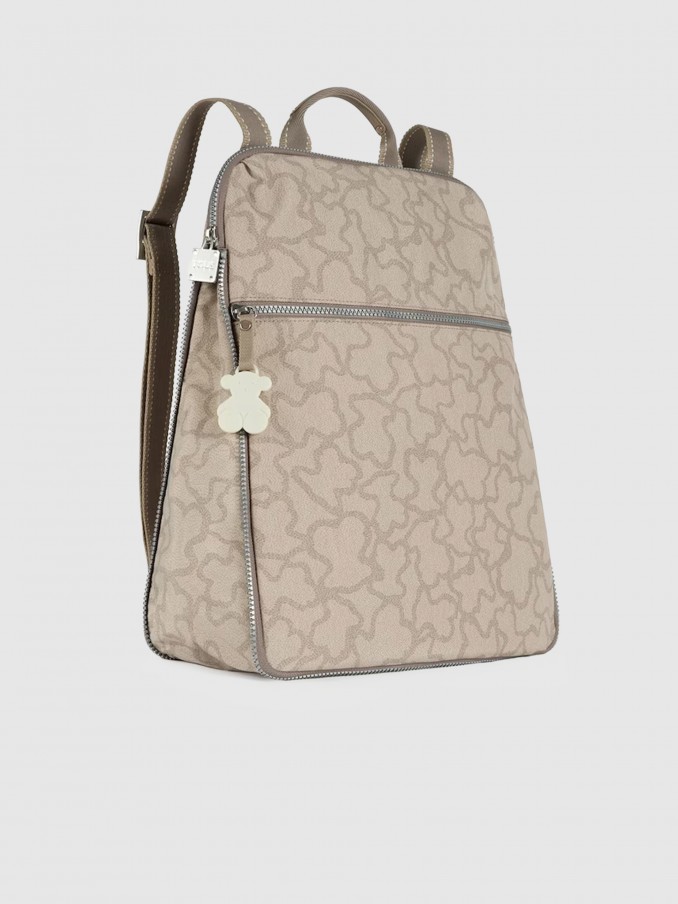 Backpack Woman Beige Tous