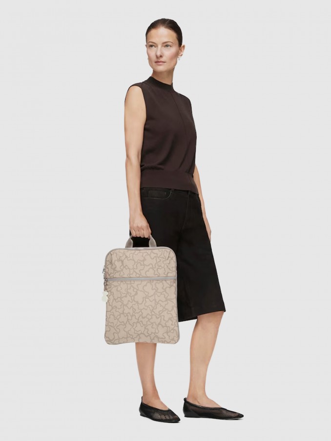 Backpack Woman Beige Tous