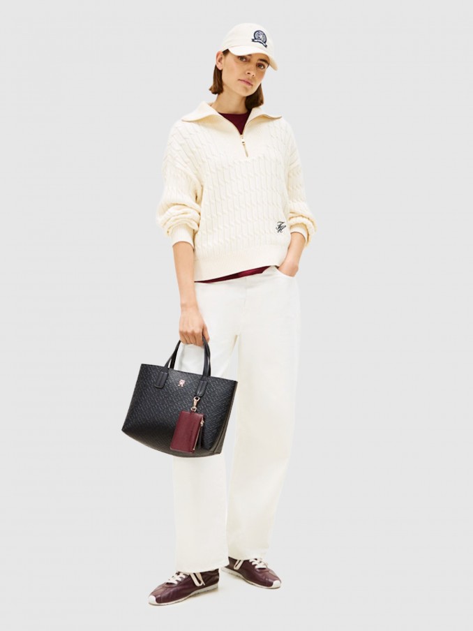 Mala Tommy Hilfiger Mulher Th Icon Mini Tote Mono