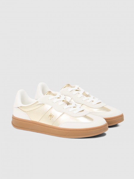 Sapatilha Tommy Hilfiger Mulher Mu Jackie Metallic