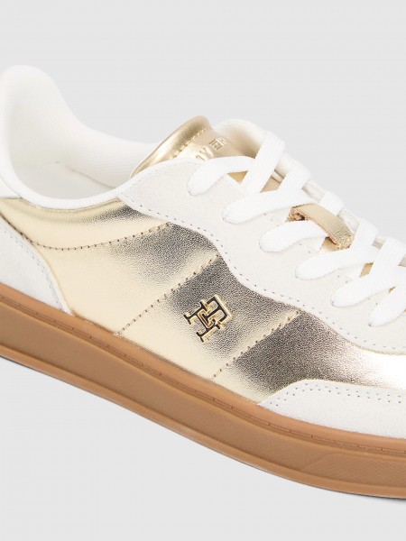 Sapatilha Tommy Hilfiger Mulher Mu Jackie Metallic