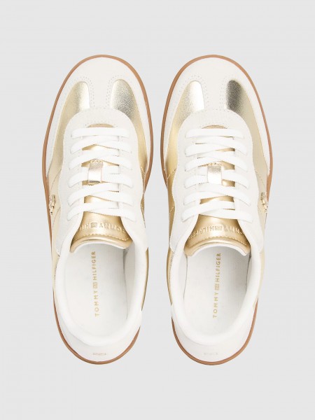 Sapatilha Tommy Hilfiger Mulher Mu Jackie Metallic