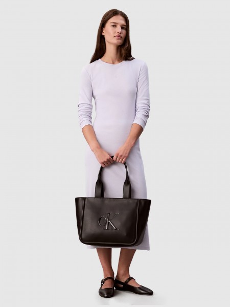 Mala Calvin Klein Mulher Bold Ck Medium Tote