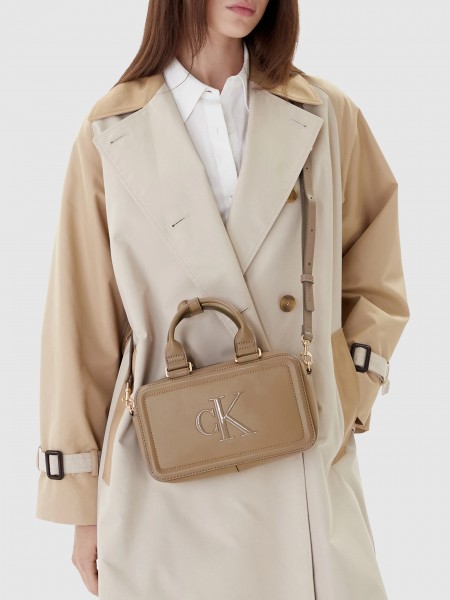 Mala Calvin Klein Mulher Bold Ck Elongated Mini Tote