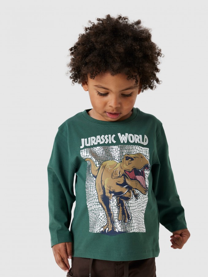 Camisolas Menino Nmmjewel Jurassic Nreg Ls Top Noos Sky Name It