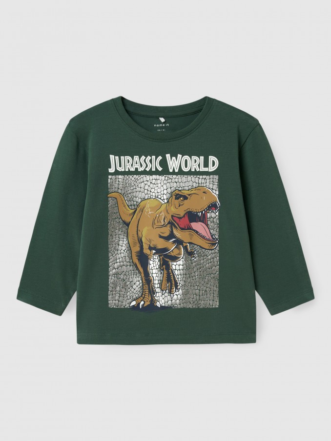 Camisolas Menino Nmmjewel Jurassic Nreg Ls Top Noos Sky Name It