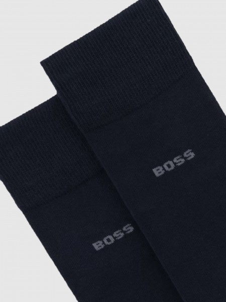 Socks Man Dark Blue Boss