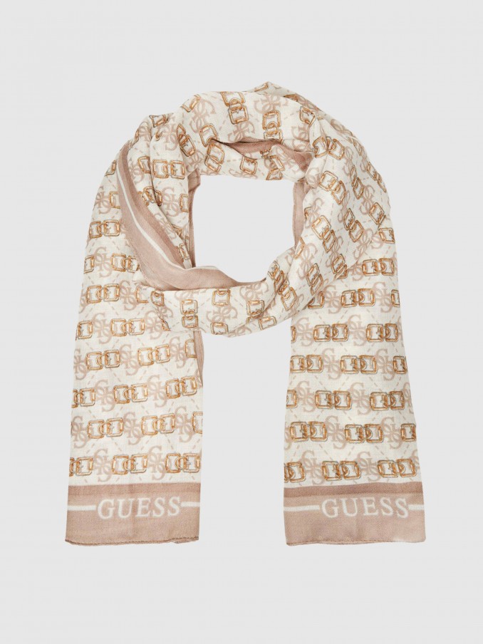 Scarves Woman Beige Guess Accessory