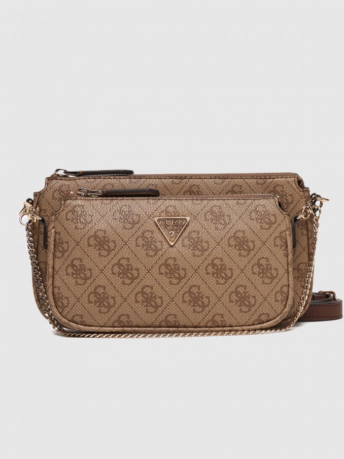 Bolsos de Hombro Mujer Marr�n Guess