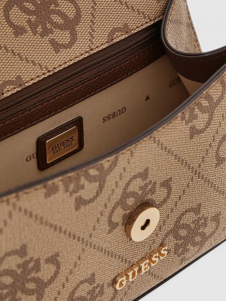 Mala Guess Mulher Karnilla Logo Flap Shldr Bag