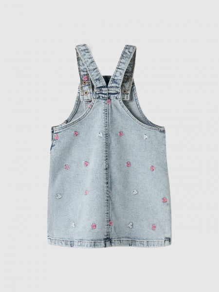 Jardineira Name It Menina Nmfelina Dnm Emb Spencer 2633-Fr T