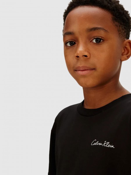 T-Shirt Calvin Klein Menino Polaroid Aw S/s T-Shirt