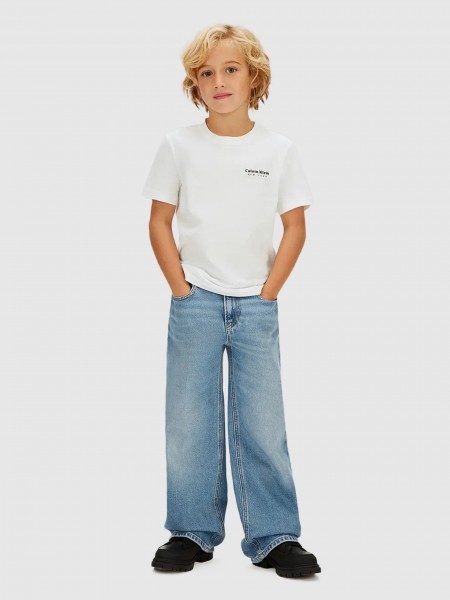 T-Shirt Calvin Klein Menino Minimal Logo S/s T-Shirt