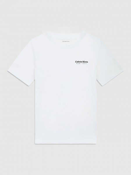 T-Shirt Calvin Klein Menino Minimal Logo S/s T-Shirt