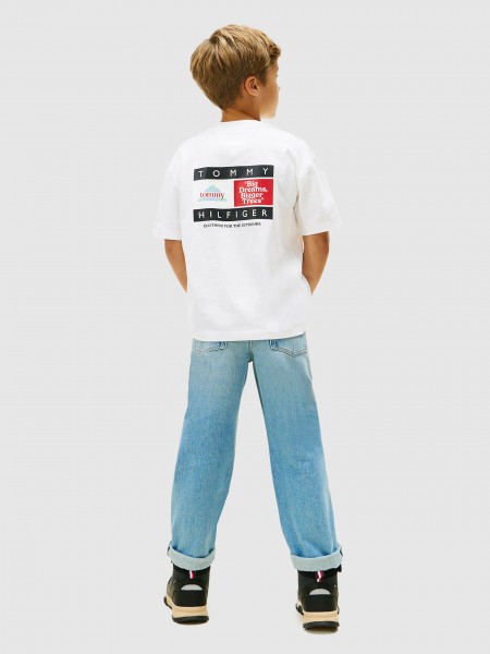 T-Shirt Tommy Hilfiger Menino Multi Print T-Shirt Ss