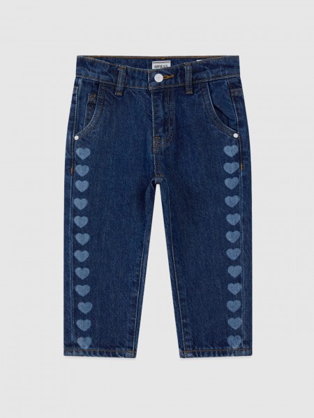 Jeans Guess Menina Mom Fit Rigid Denim Pant Laser