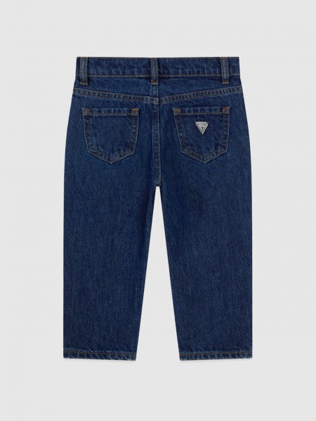 Jeans Guess Menina Mom Fit Rigid Denim Pant Laser