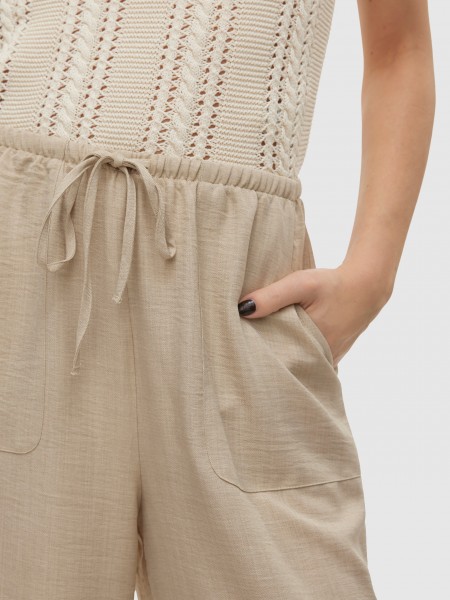Pantalones Mujer Caki Vero Moda