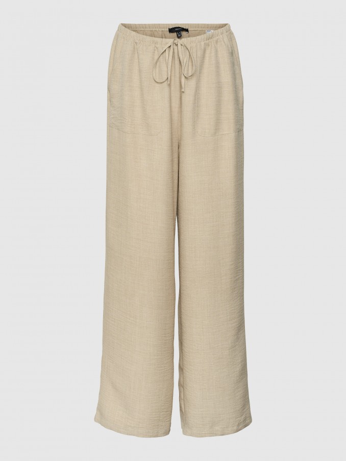 Pantalones Mujer Caki Vero Moda