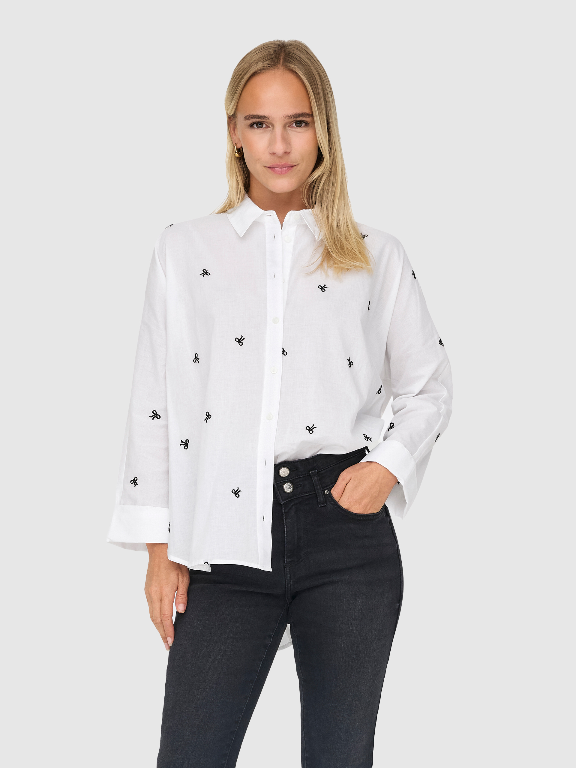 Camisa Mujer White Comb.1 Only