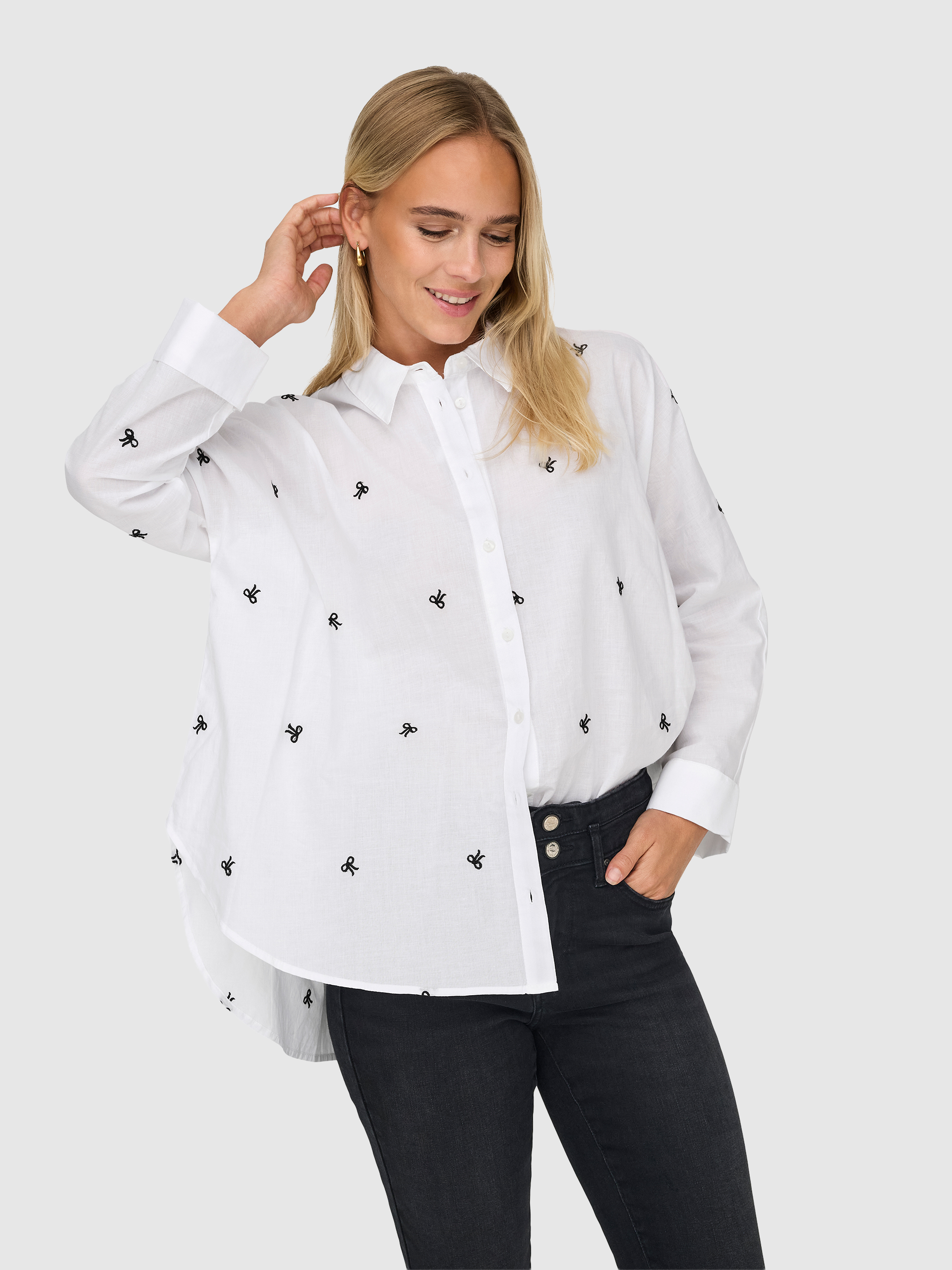 Camisa Mujer White Comb.1 Only