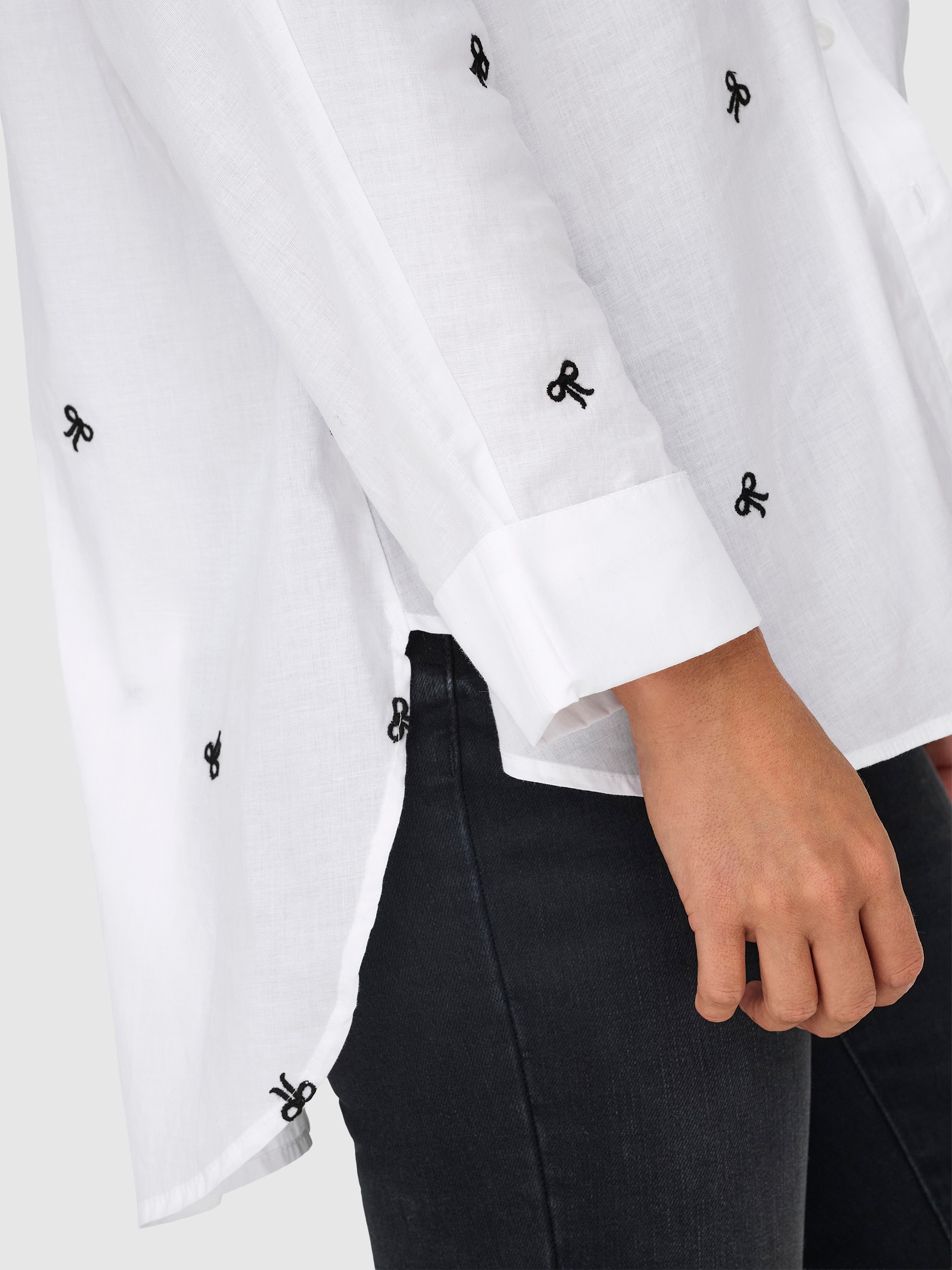 Camisa Mujer White Comb.1 Only