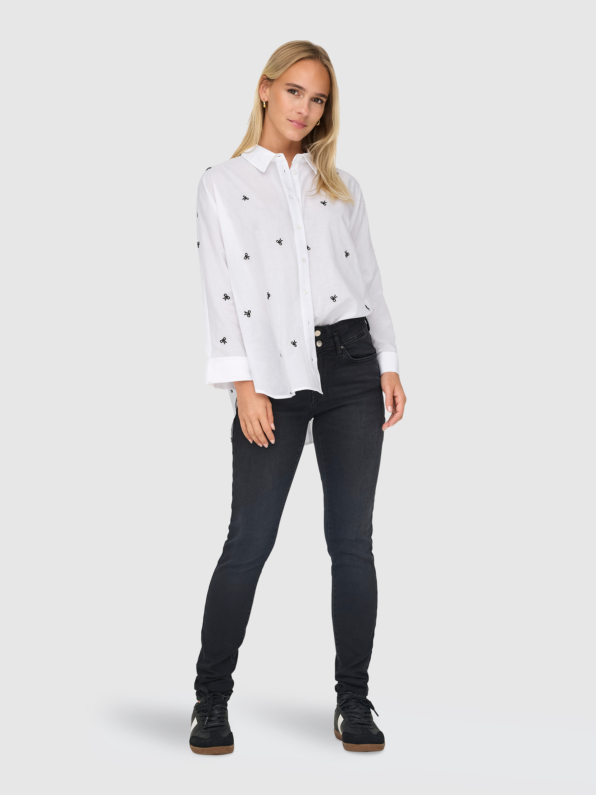 Camisa Mujer White Comb.1 Only