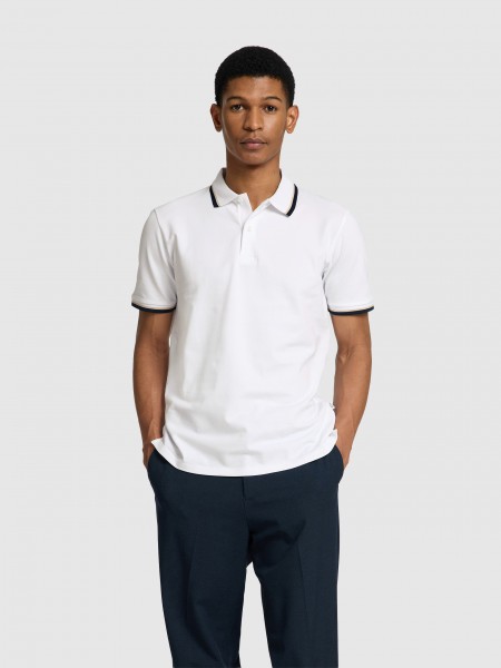 Polo Selected Homem Slhslim-Atlas Sport Ss Polo