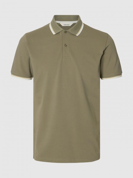 Polo Selected Homem Slhslim-Atlas Sport Ss Polo