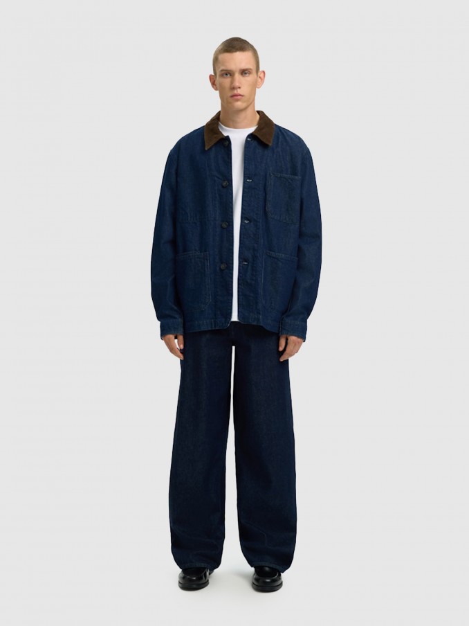 Camiseta Hombre Blanco Selected