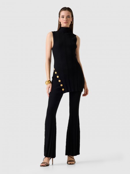 Pantalones Mujer Negro Guess