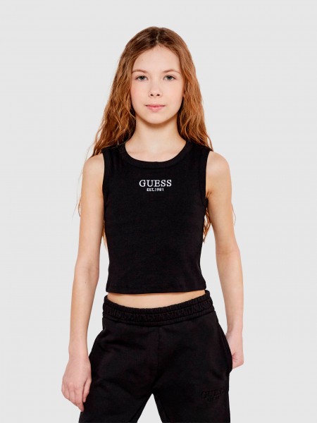 T-Shirt Menina Rib Midi Sl Tshirt Guess Kids