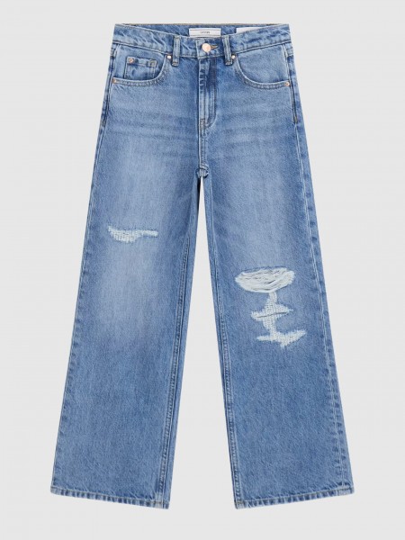 Cal�as Guess Menina 90S Fit Rigid Denim Pants