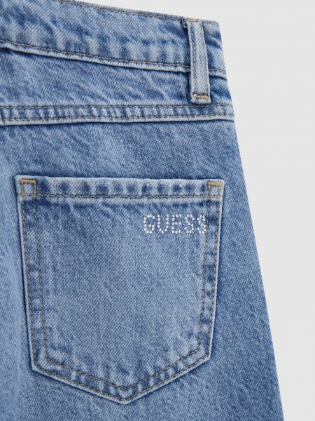 Cal�as Guess Menina 90S Fit Rigid Denim Pants