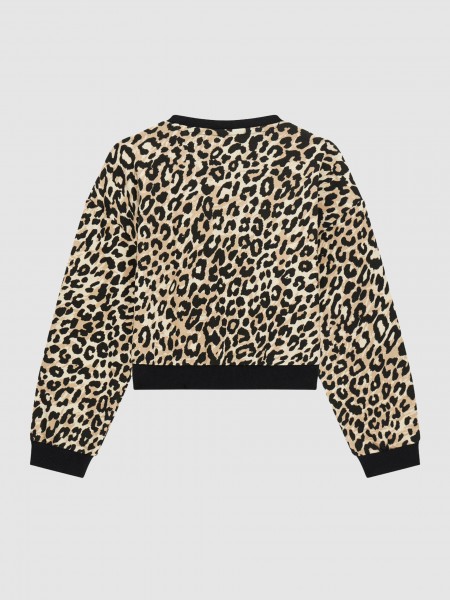 Sweatshirt Guess Menina Oversize Crop Ls Active Top