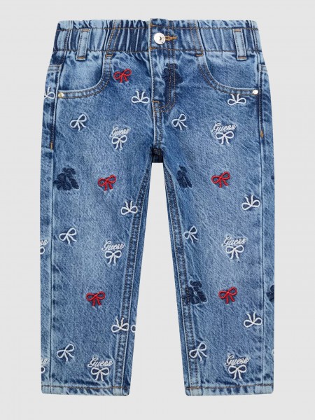 Jeans Guess Menina Mom Paper Bag Rgd Dnm Pants