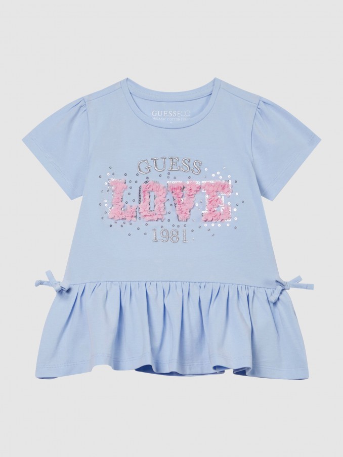 T-Shirt Guess Menina Ss T-Shirt W/frill