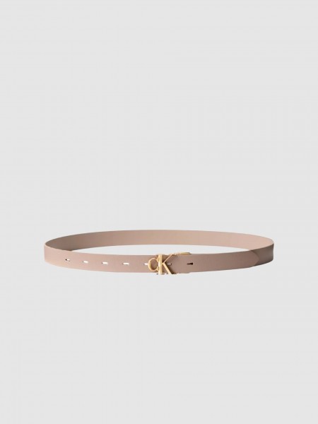 Cintos Mulher Facted Ck Buckle 25Mm Re?v Adj M Calvin Klein