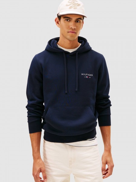 Sweatshirt Tommy Hilfiger Homem Brand Love Small Hilfiger Hoodie