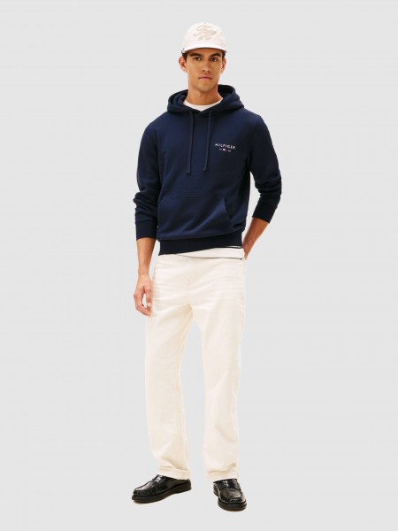 Sweatshirt Tommy Hilfiger Homem Brand Love Small Hilfiger Hoodie